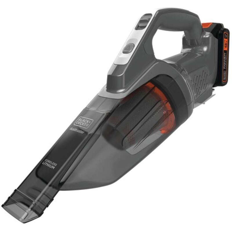 foto del prodotto black decker black decker pulizia aspirapolvere portatile a batteria 18v, 1x batteria 1,5 ah, caricabatterie bchv001c1 qw