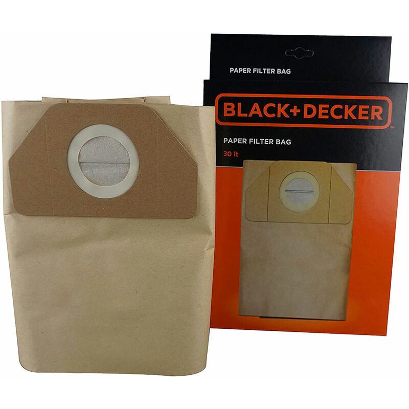 foto del prodotto black decker black decker sacchetti raccoglipolvere in carta per bidone aspiratutto lt. 20 