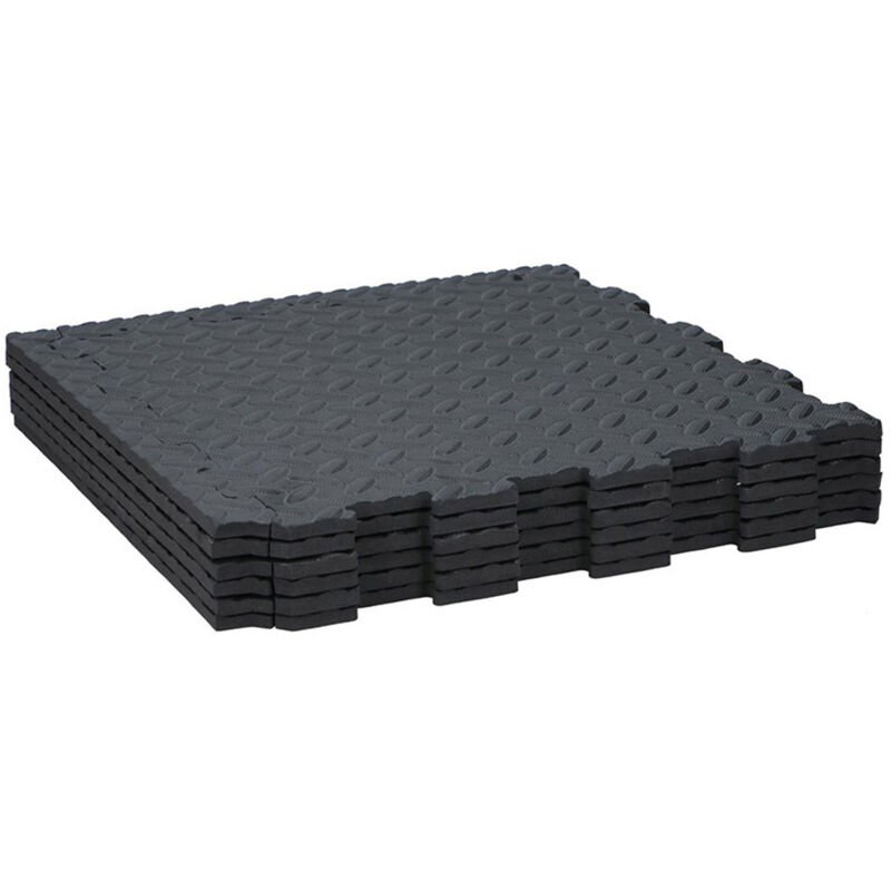 foto del prodotto black decker black decker zerbino de 6 pezzi, protezione del pavimento, materiale ammortizzante, tappetino per puzzle, a coste, scanalato