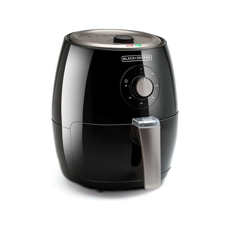 foto del prodotto black decker bxaf2500e friggitrice ad aria. senza olio. 99 di grassi. frigge, arrostisce, cuoce e riscalda. 2.5l. 1500w. timer 30min. 80 c 200 c.