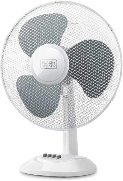 foto del prodotto black decker bxefd42e ventilatore da tavolo, 40 w, plastica, bianco classe di efficienza energetica a 