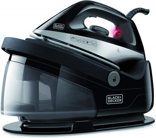 foto del prodotto black decker bxss2200e ferro da stiro a caldaia, 5 bar, sistema di ricarica illimitata, colpo di vapore 120g min, piastra in ceramica, si scalda in 1 minuto, filtro anticalcare