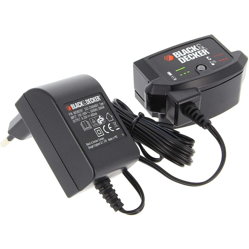 foto del prodotto black decker caricatore ssc 250040eu per levigatrice, sega elettrica, soffiante, coda di siepe, motosega prugne