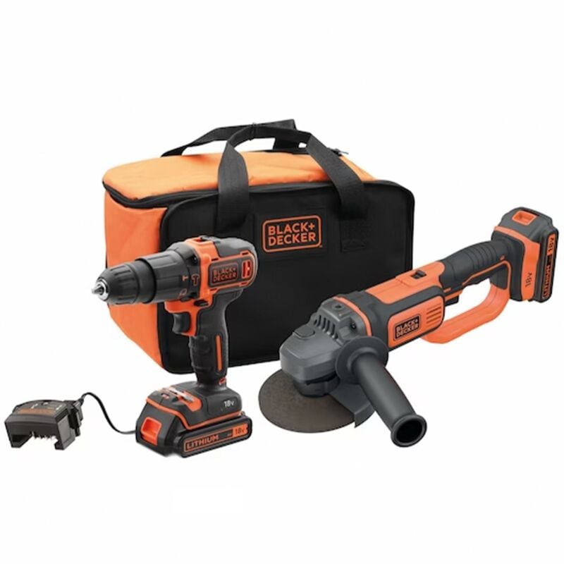 foto del prodotto black decker combo kit black decker bck24d2s qw 18v 2ah