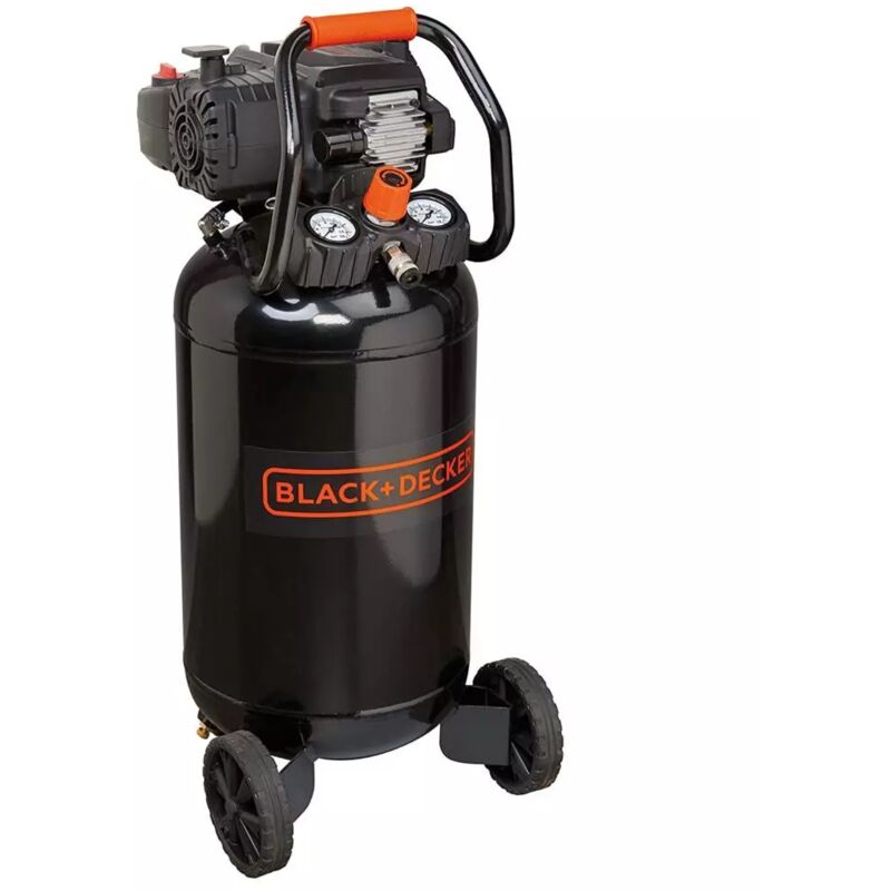 foto del prodotto black decker compressore aria verticale black decker bd227 50v nk 50l 2hp