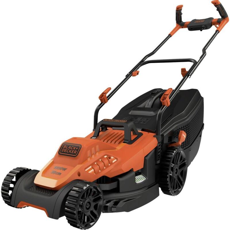 foto del prodotto black decker elettrico tagliaerba con regolazione dell altezza di taglio 1600 w larghezza di taglio max. 38 cm