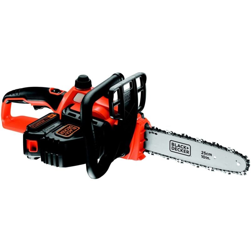 foto del prodotto black decker elettrosega gkc1825l20 con barra 25 cm e funzionamento con batteria a litio 18 v 2,0 ah sega a batteria