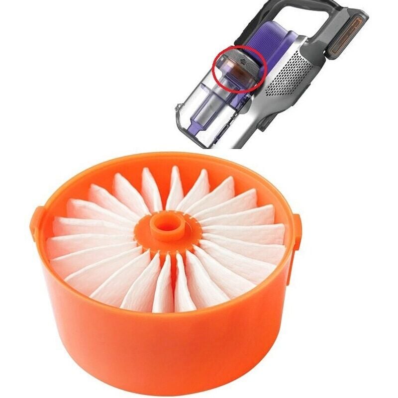 foto del prodotto black decker filtro motore originale 7,5 x 3,6 cm per aspirapolvere nero e decker n665227