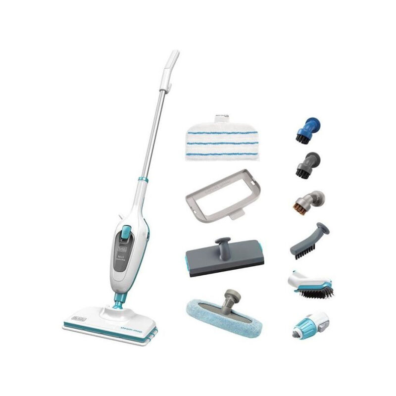 foto del prodotto black decker fsmh13e10 qw scopa a vapore con lavamani 1300w 10 accessori in dotazione
