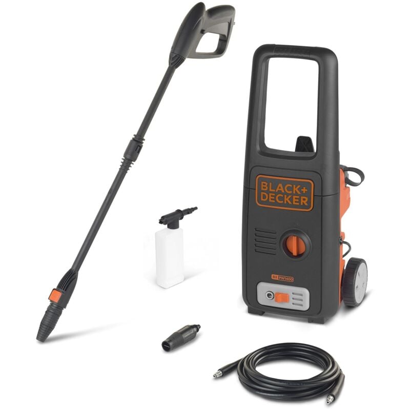 foto del prodotto black decker idropulitrice ad alta pressione bxpw1400e 1400 w, 110 bar, 390 l h 