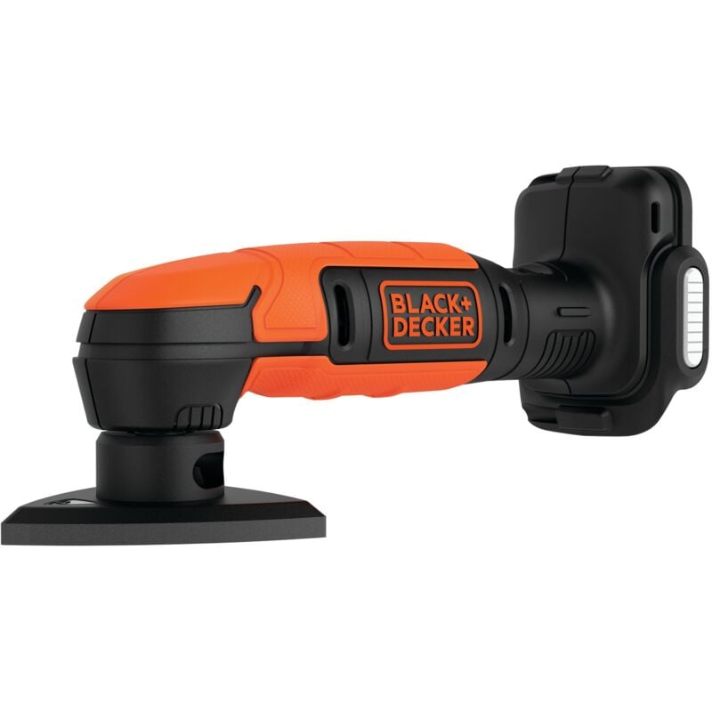 foto del prodotto black decker levigatrice per dettagli a batteria bdcds12n xj 12v platorello triangolare da 89 mm nessuna batteria 1 levigatrice a rete