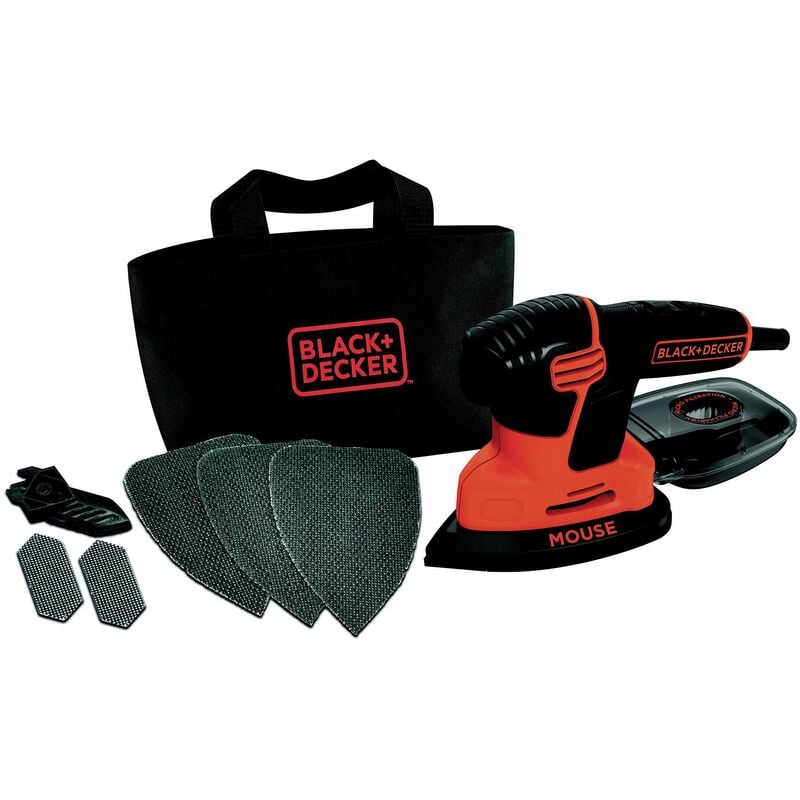 foto del prodotto black decker multi levigatrice mouse per legno palmare 120 watt ka2000