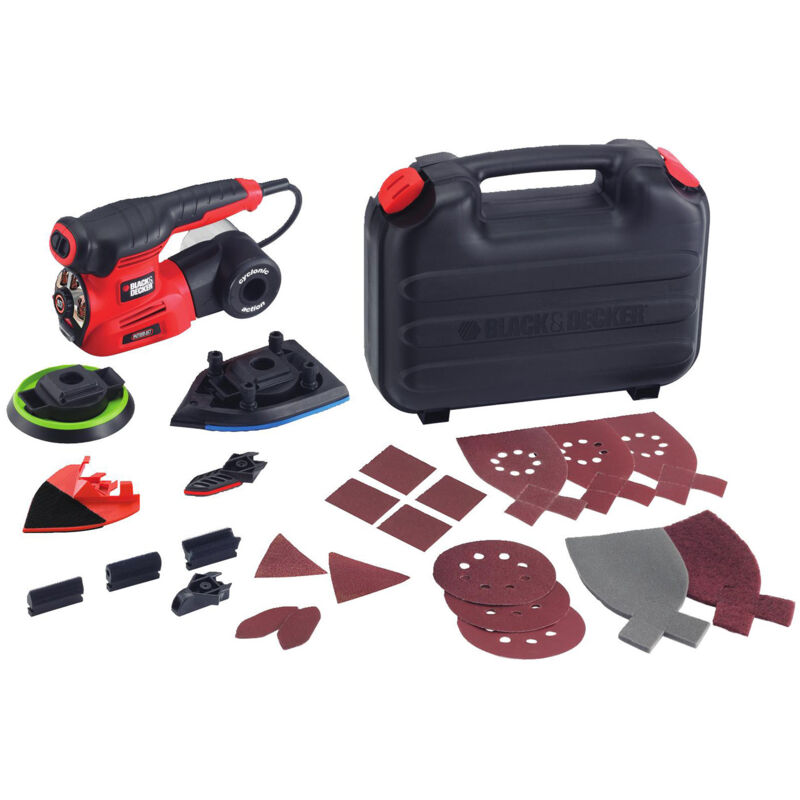 foto del prodotto black decker multilavatrice autoselect 4 in 1 con cavo 220 w disco di levigatura a punta ed eccentrico reversibile 17 abrasivi ka280k qs 