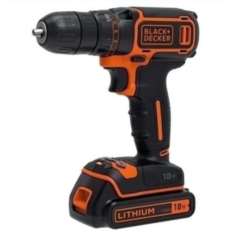 foto del prodotto black decker nero decker bdcdc18b qw perceuse visseuse 18 v con 2 batterie 1,5 ah