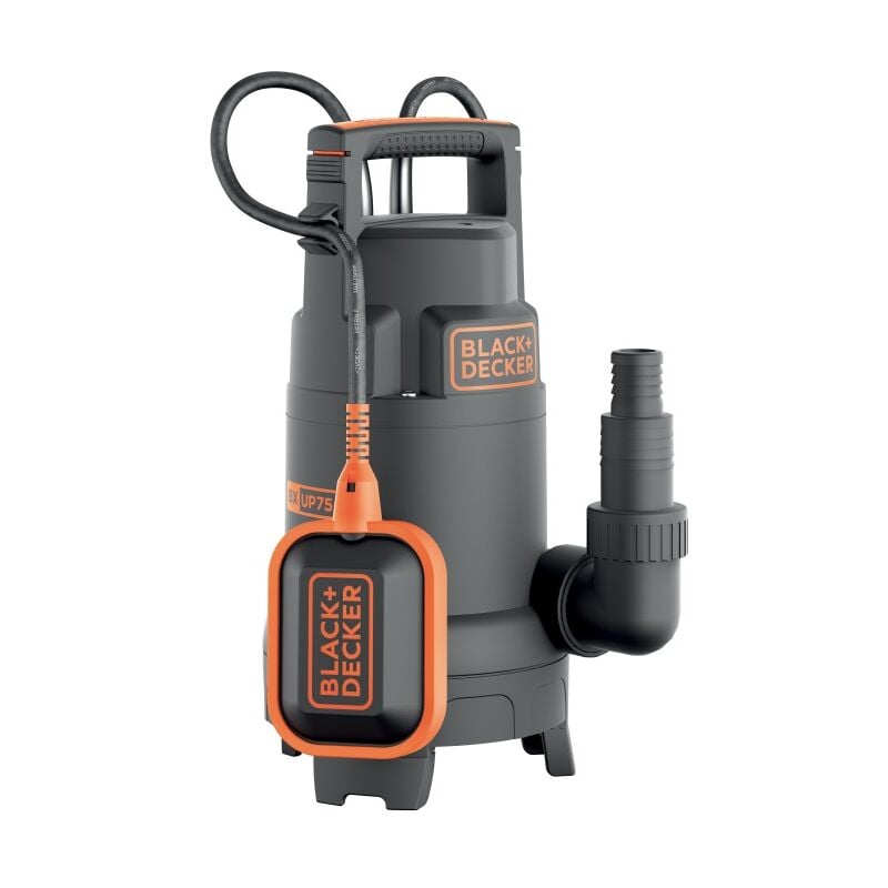 foto del prodotto black decker pompa immersione per acque chiare e scure black decker bxup750pte 750 w, portata max. 1300 l h