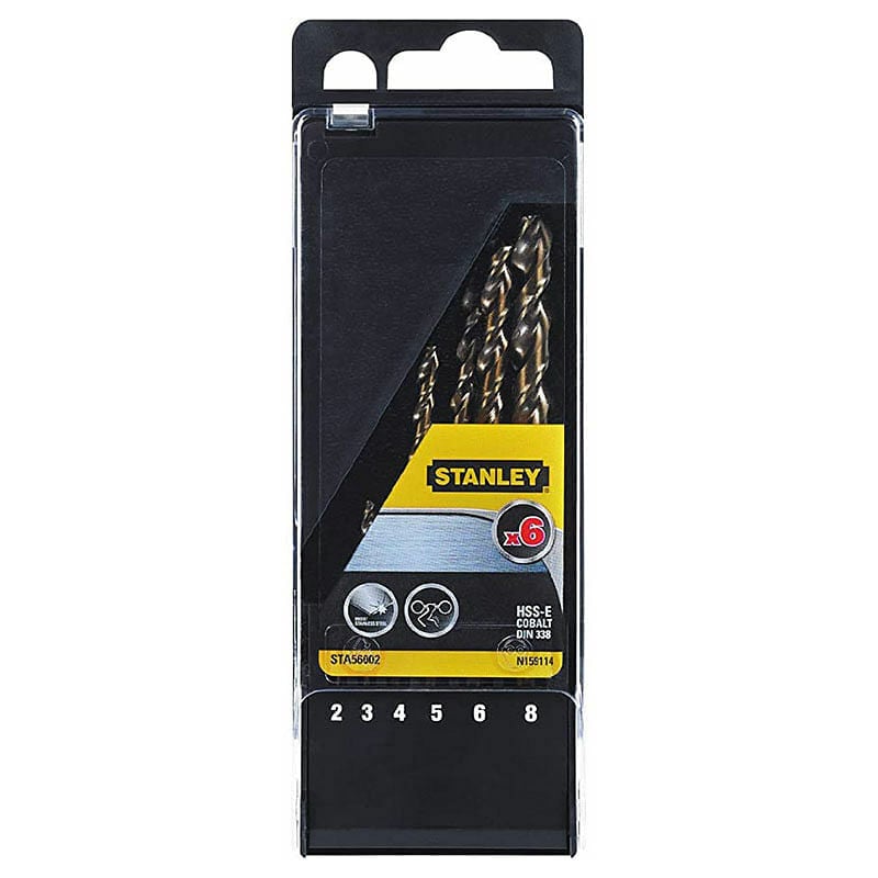 foto del prodotto black+decker punte cobalto, per metallo, 6 pezzi