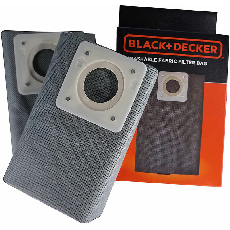 foto del prodotto black decker sacchetti raccoglipolvere in stoffa per bidone aspiratutto lt. 20 pz 2 