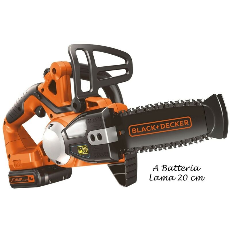 foto del prodotto black decker sega elettrica a batteria elettrosega potatrice leggera potatura legna motosega