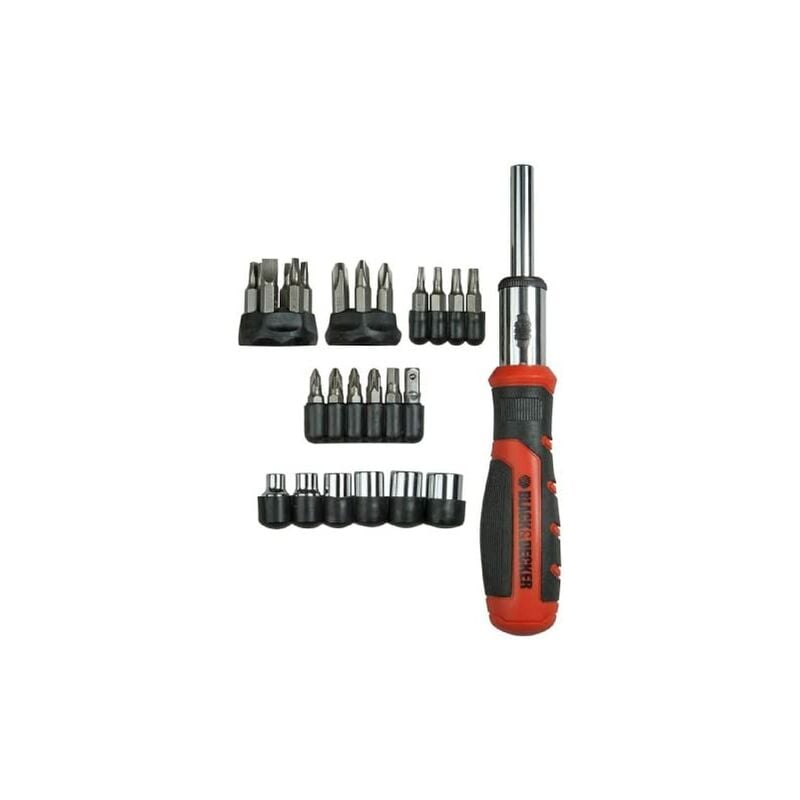 foto del prodotto black decker set di multi bit s.of. con cricchetto 29 pz. bdht0 62130 black decker