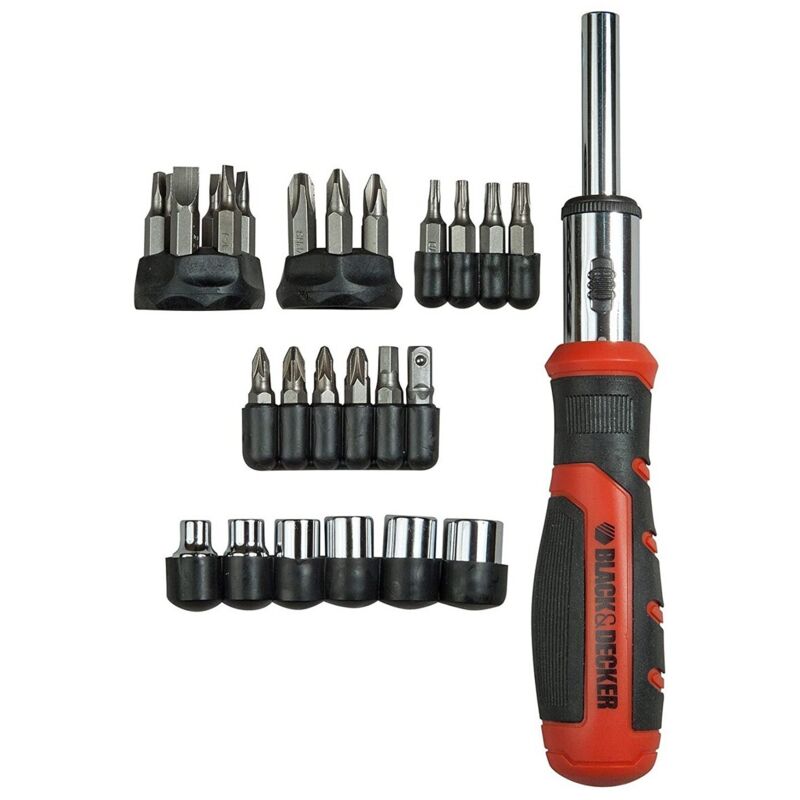 foto del prodotto black decker set di punte con cacciavite bdht0 62130 29 pezzi