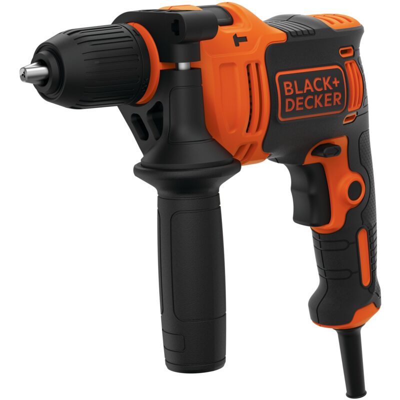 foto del prodotto black decker trapano a percussione a batteria da 710w black decker beh710 qs 4 punte da trapano