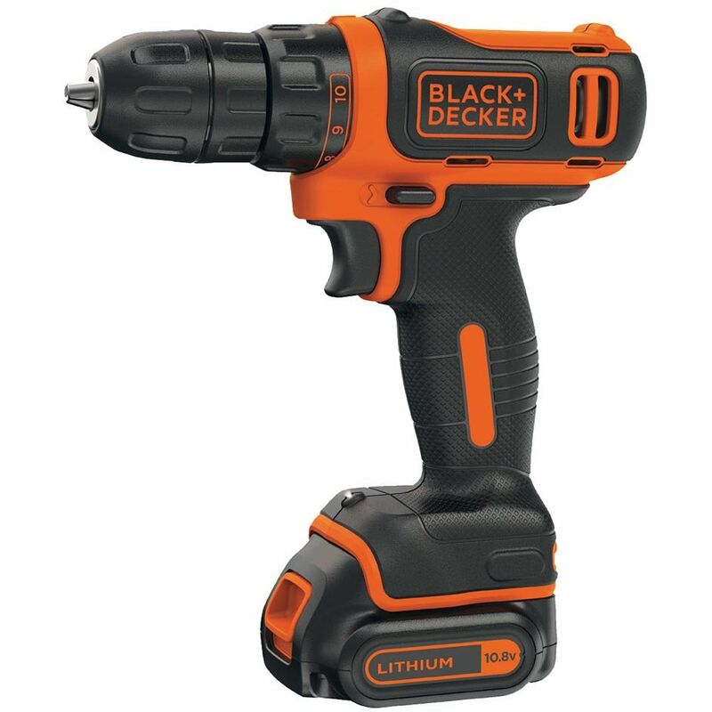 foto del prodotto black decker trapano avvitatore a batteria 10,8v 1,5 ah velocit 550 giri min bdcdd12