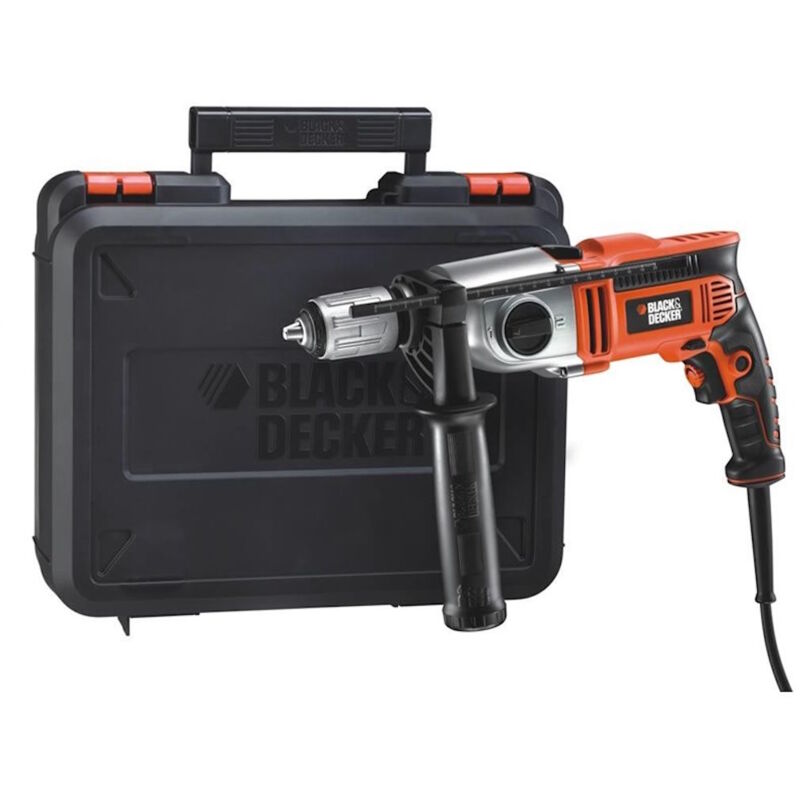 foto del prodotto black decker trapano percussione 910w black decker kr911k qs 2 velocita 