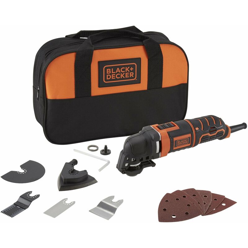foto del prodotto black decker utensile multifunzione 300w velocit 22000 giri min accessori borsa mt300sa2