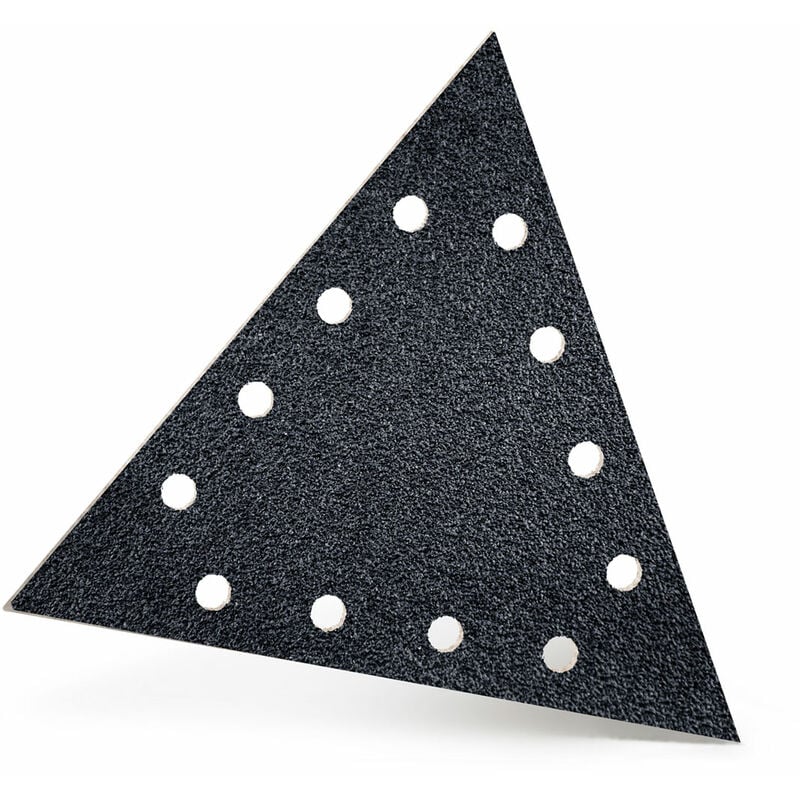 foto del prodotto black dischi abrasivi velcrati, 290 x 250 mm, 12 fori, p. levigatrici per muri, carburo di silicio 10 pz. g16 menzer