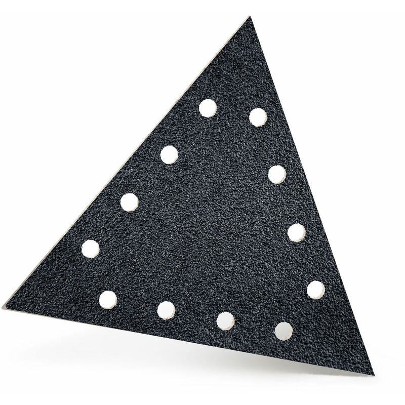 foto del prodotto black dischi abrasivi velcrati, 290 x 250 mm, 12 fori, p. levigatrici per muri, carburo di silicio 2 pz. g16 menzer