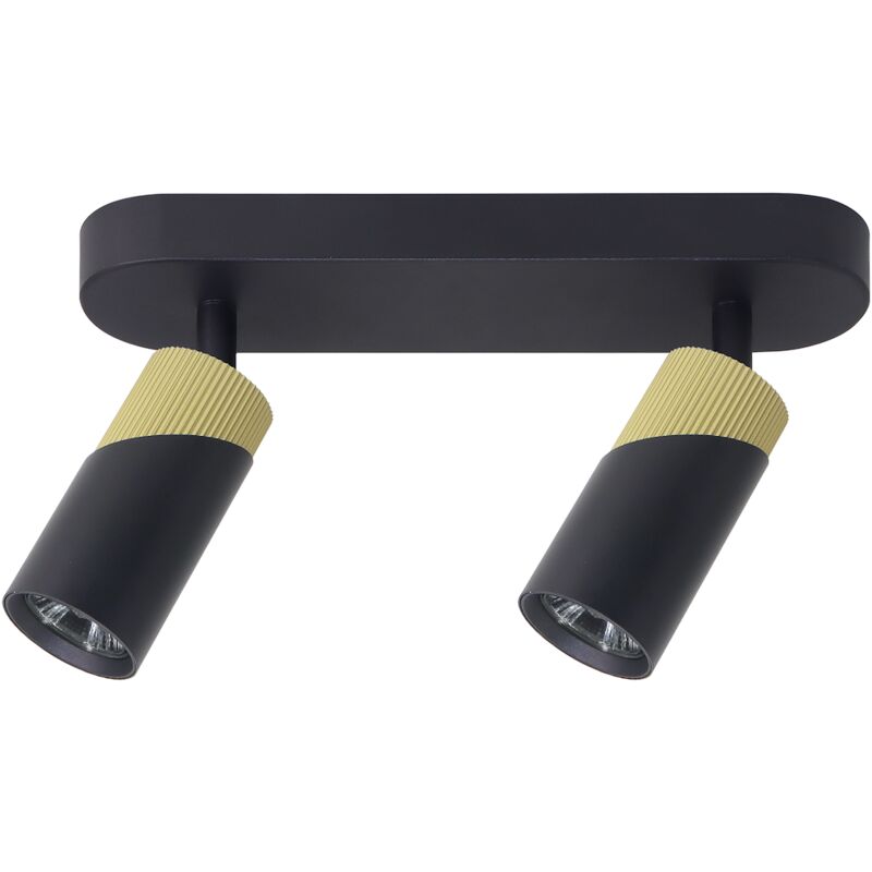 foto del prodotto black gold spot 2xgu10 neo