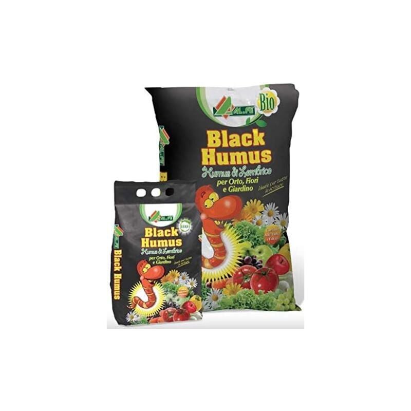 foto del prodotto black humus di lombrico concime nutrimento biologico fertilizzante 15 kg