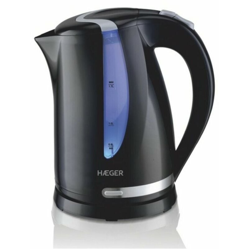 foto del prodotto blackness - bollitore elettrico da 1,7 litri, 2200 w, base girevole a 360 , elemento riscaldante nascosto in acciaio inox, protezione