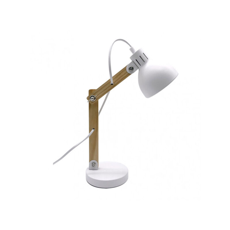foto del prodotto blai lampada snodabile in legno e metallo bianco blai snodabile fabrilamp