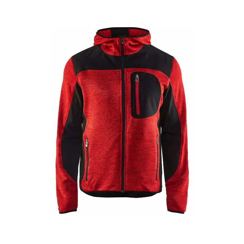 foto del prodotto blaklader giacca in maglia con cappuccio t.xs rosso nero 493021175699 xs