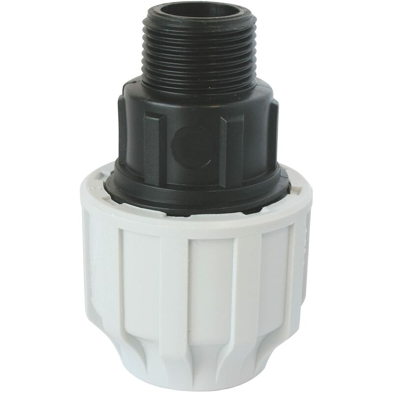 foto del prodotto blanc habitat somatherm for you somatherm per voi maschile plastica raccordo diritto per d50 tubo in pe m40 49 bloccaggio esterno