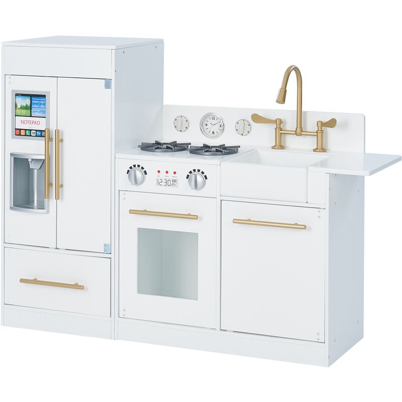 foto del prodotto blanca cucina per bambini in legno gioco giocattolo teamson kids td 12302wr