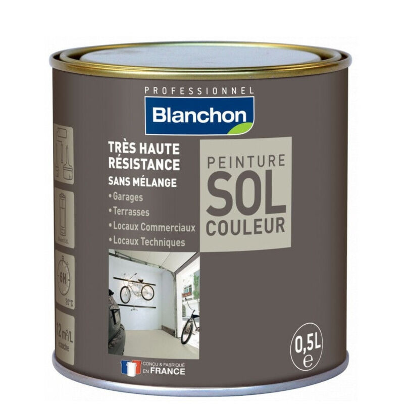 foto del prodotto blanchon vernice poliuretanica per pavimenti colorata 0,5l ad altissima resistenza