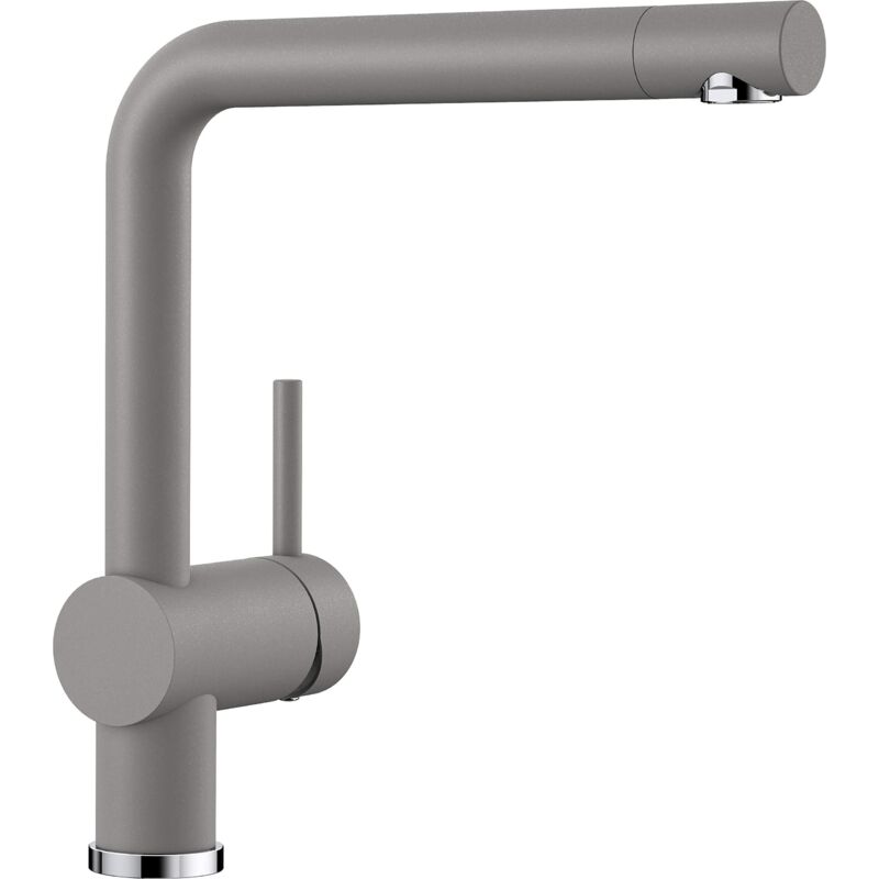 foto del prodotto blanco 516699 linus hd, rubinetteria da cucina, finitura metallizzata, grigio