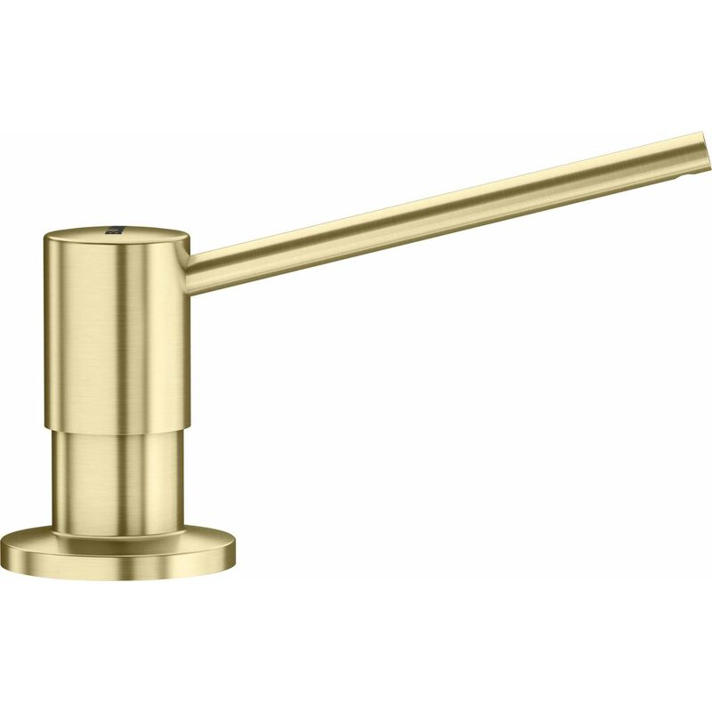 foto del prodotto blanco accessori dispenser di detergente torre, color oro satinato 526700