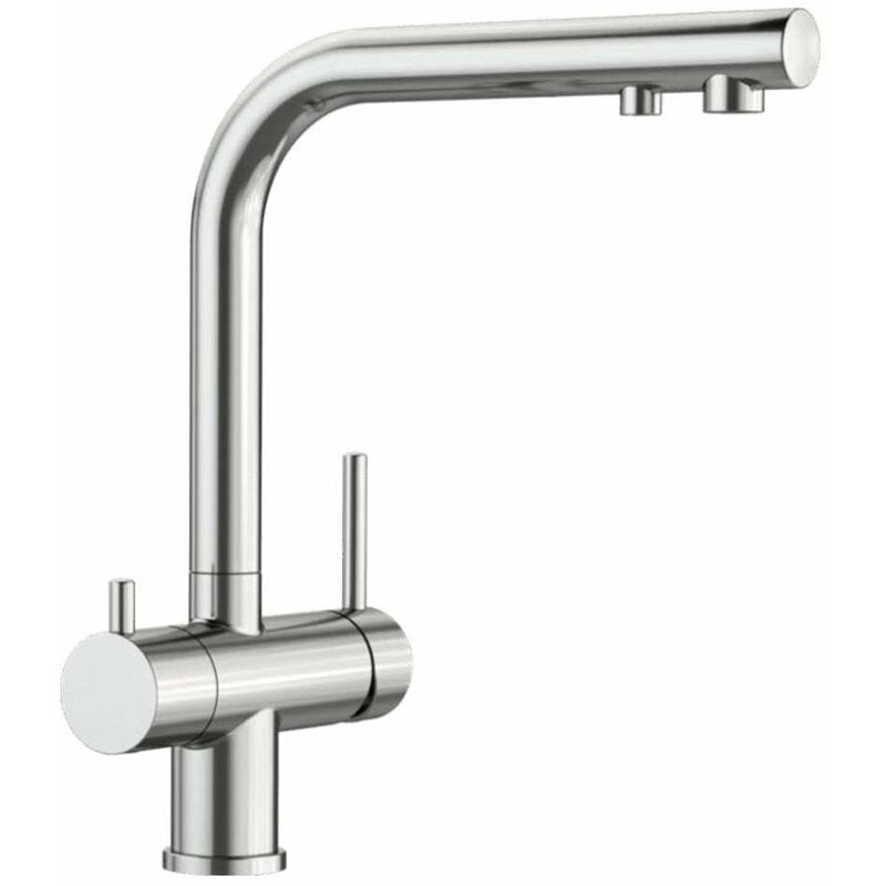 foto del prodotto blanco fontas ii miscelatore da lavello con funzione di filtraggio, acciaio inox 523129