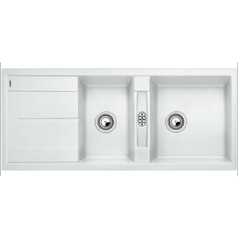 foto del prodotto blanco lavello da incasso manuale bianco 80cm con sifone 513260