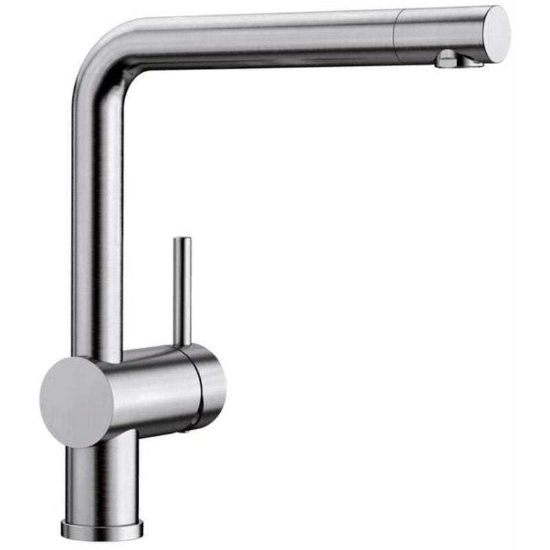 foto del prodotto blanco linus miscelatore da lavello, acciaio inox spazzolato 517183