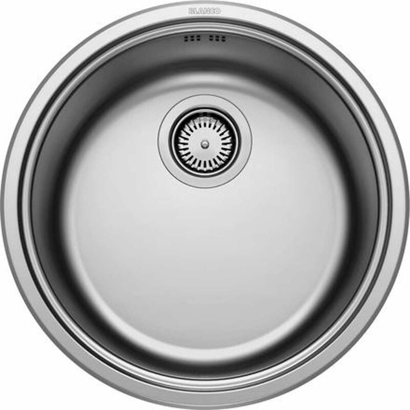 foto del prodotto blanco rondosol lavello, diametro 46 cm, acciaio inox spazzolato 513306