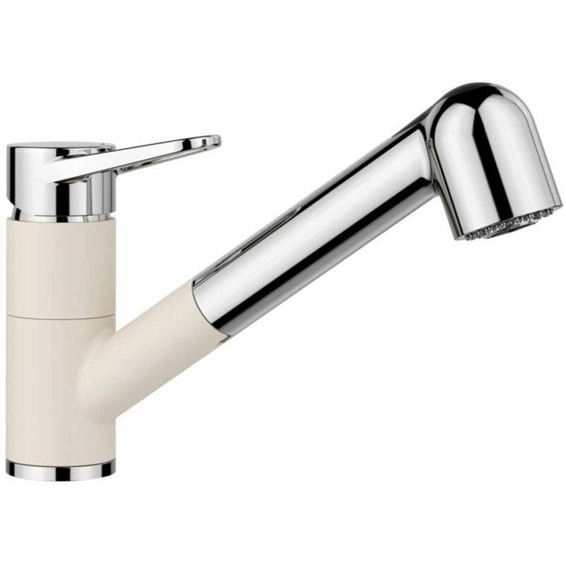 foto del prodotto blanco wega s miscelatore da lavello con doccetta estraibile, bianco fine cromo 526982