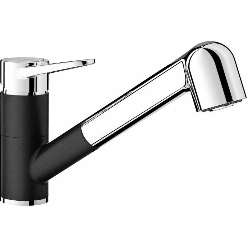foto del prodotto blanco wega s miscelatore da lavello con doccetta estraibile, nero cromo 526428