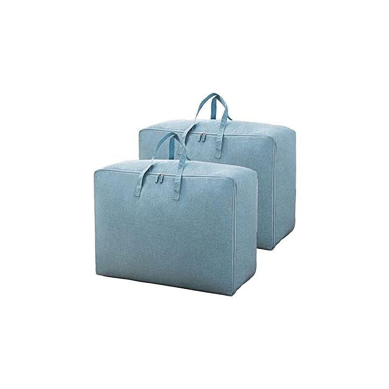 foto del prodotto blanket or clothes organizer, safe and stable material, durable, multifunctional moisture proof blue 2 pieces, 605028cm 
