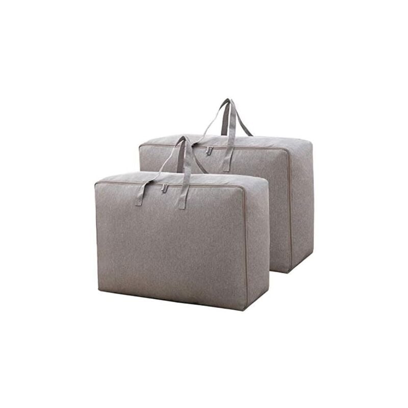 immagine 0 del prodotto blanket or clothes organizer, safe and stable material, durable, multifunctional moisture proof grey 2 pieces, 605028cm 
