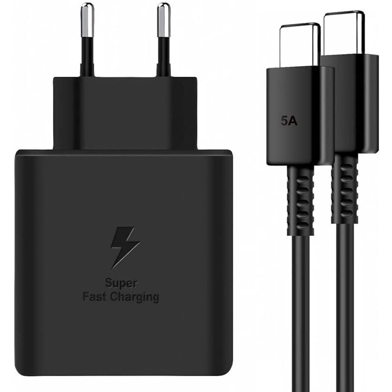 foto del prodotto bleosan caricabatterie super veloce da 45 w per samsung galaxy s24 , s24 ultra, s23 , s23 ultra, s22, s21, note20, a54, z fold5, flip5, flip4,
