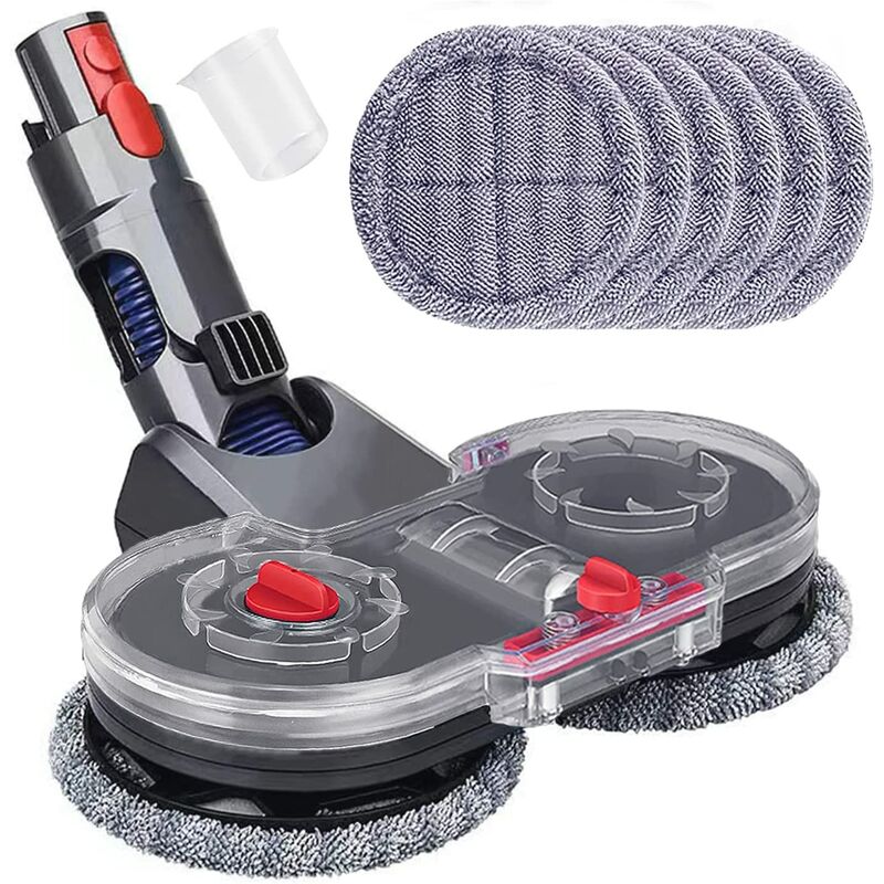 foto del prodotto bleosan testa per scopa elettrica per aspirapolvere dyson v11 v10 v15 v8 v7 con serbatoio e 6 panni lavabili